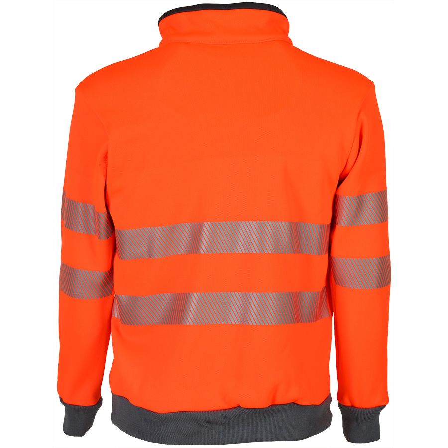 Warnschutz-Sweatshirt HUSKY NOVA REFLEX, leuchtorange - Grösse S