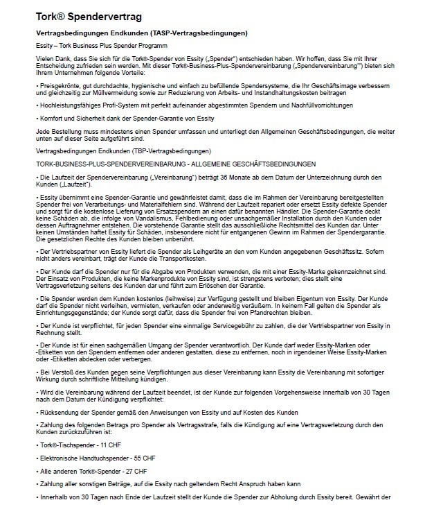 TASP Vertrag