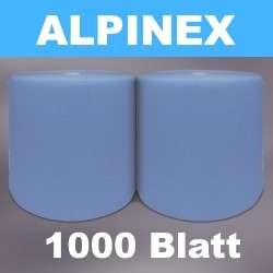 Putztuchrolle Industrie 2-lagig 36x38cm 1000 Blatt blau 2 Rollen pro Pack