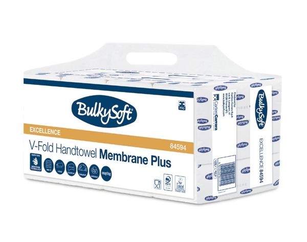 Faltpapier BulkySoft 84561 Membrane Plus V-Falz 3-lagig 20.5x21cm (84594)