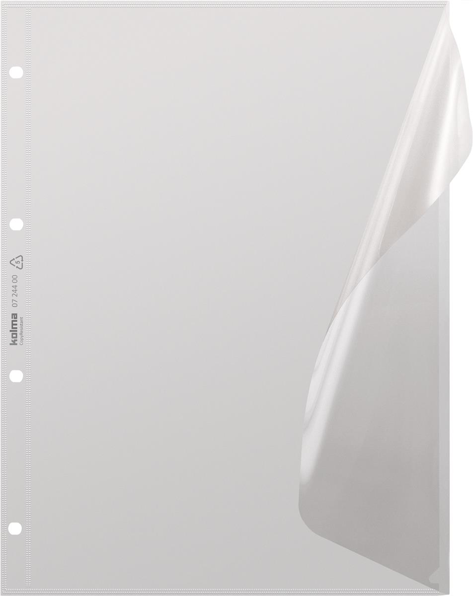 Dokuhülle CopyResistant A4 farblos, Seitenklappe KOLMA 07.244.00