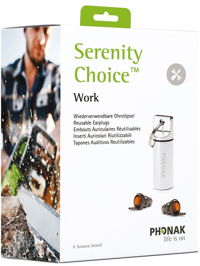 Wiederverwendbare Gehörschutzstöpsel PHONAK SERENITY CHOICE WORK