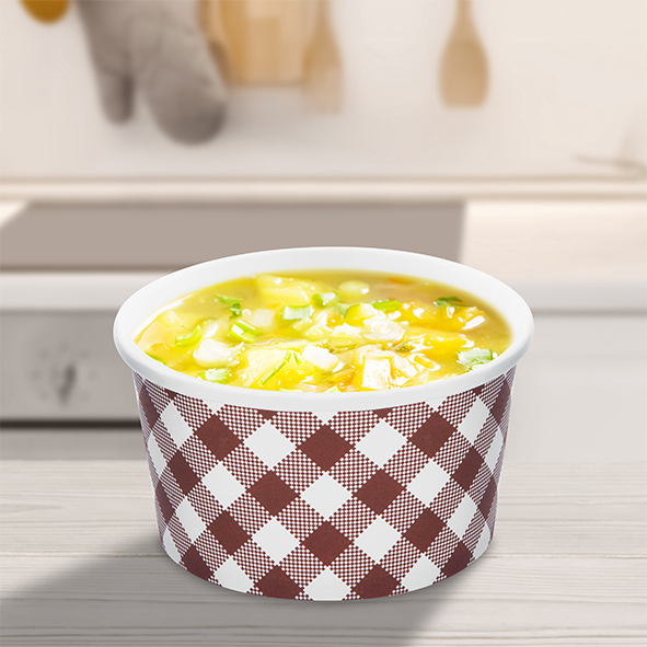 Papierbecher (PAP,PE) Karo 115mm 500ml M - 50 Stück