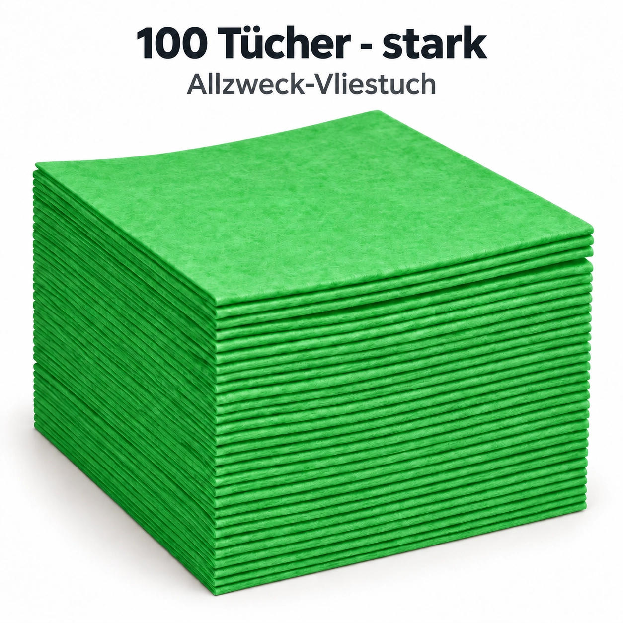 100 Stück Allzweck-Vliestücher starke Qulität - grün