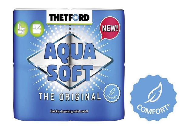 Thetford Aqua Soft ComfortPlus Toilettenpapier 4 Rollen