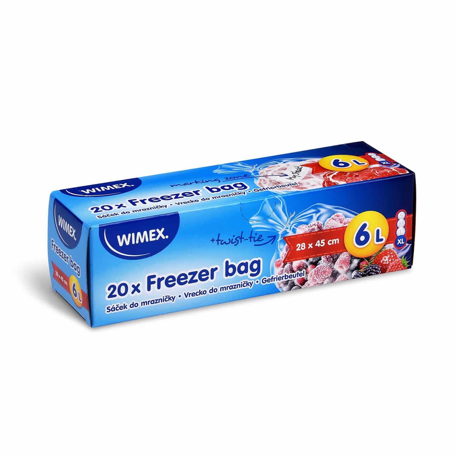 Gefrierbeutel (LDPE) 28 x 45 cm 6L XL - 20 Stück