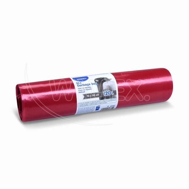 Müllsack LDPE rot 70 x 110 cm 120 l, Packung mit 25 Stück