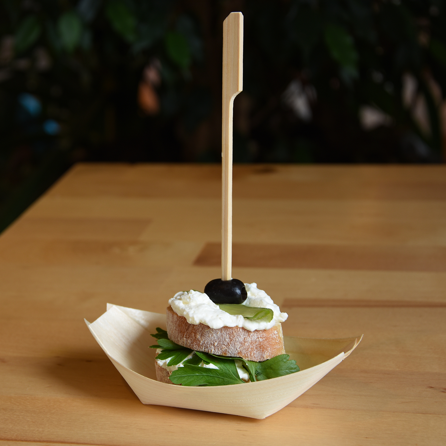 18cm Fingerfood-Spieß aus Bambus (FSC 100%) - 250 Stück