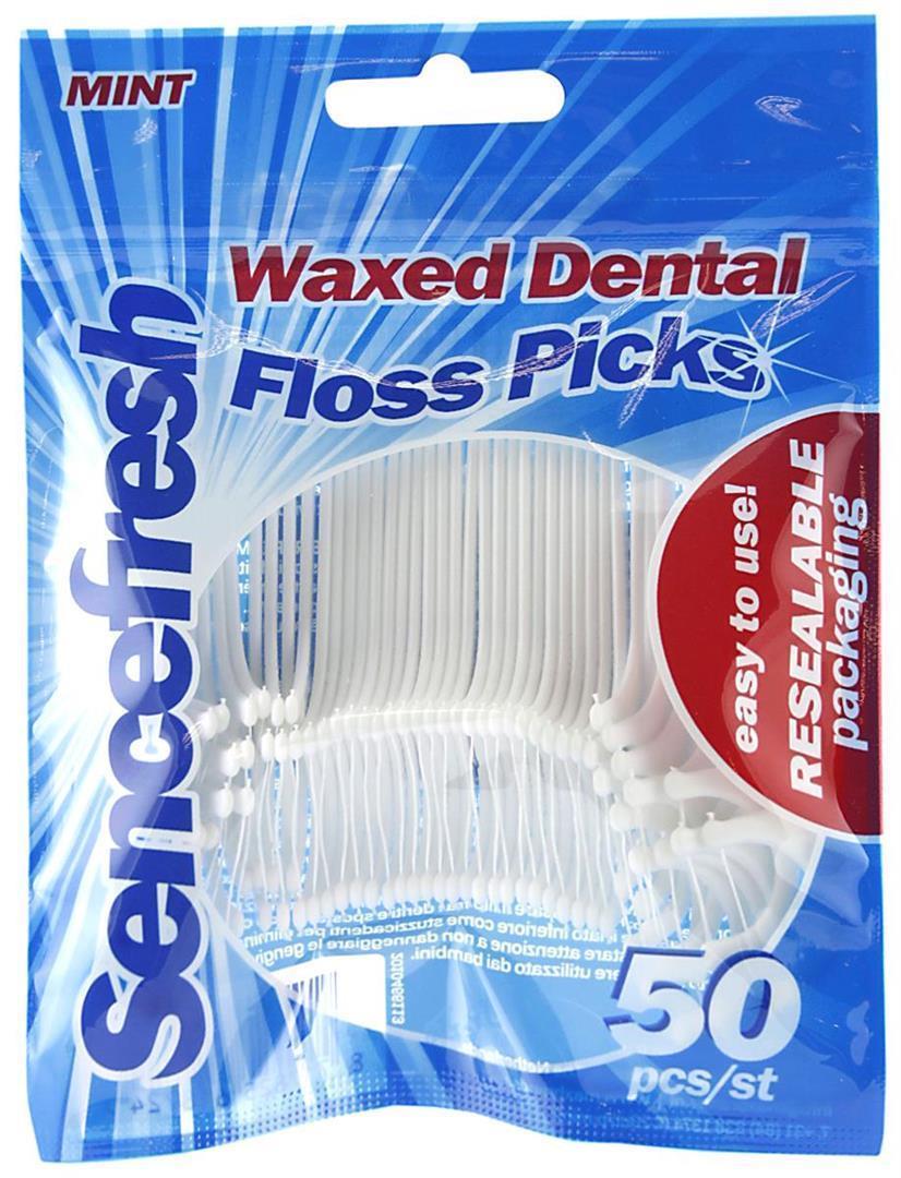 Sencefresh Zahnseide Sticks Mint 50er gewachst