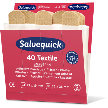 CEDERROTH Salvequick Nachfüllpackung, Textilpflaster