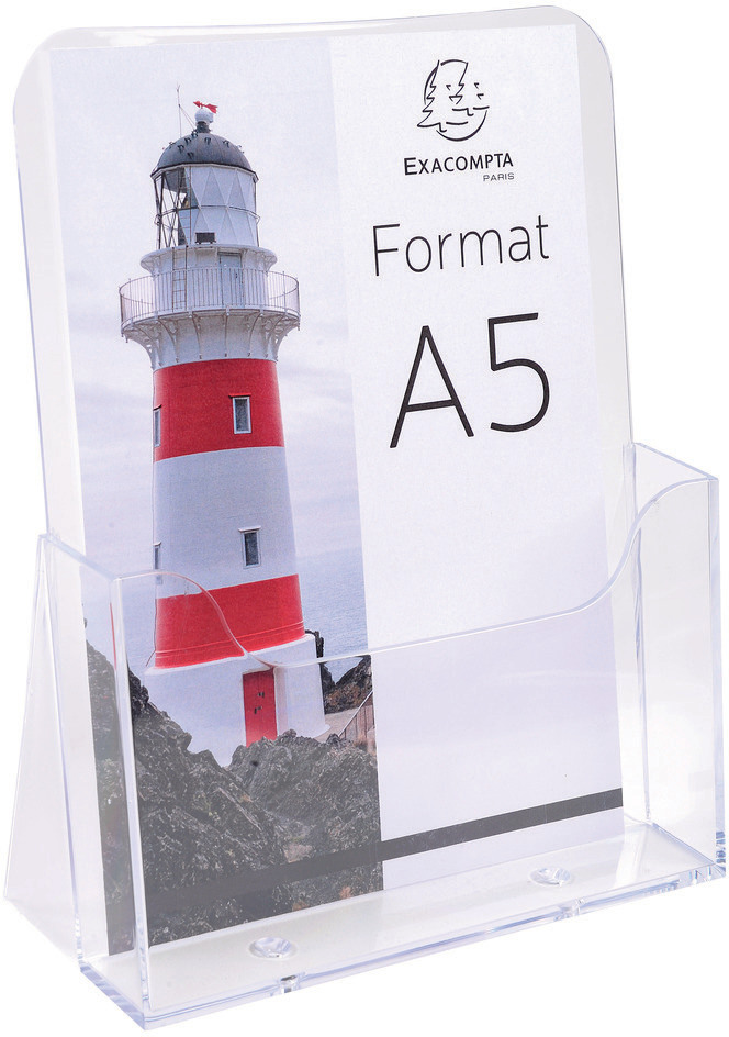 Prospekthalter A5 transparent 73x173x214mm EXACOMPTA 75058D