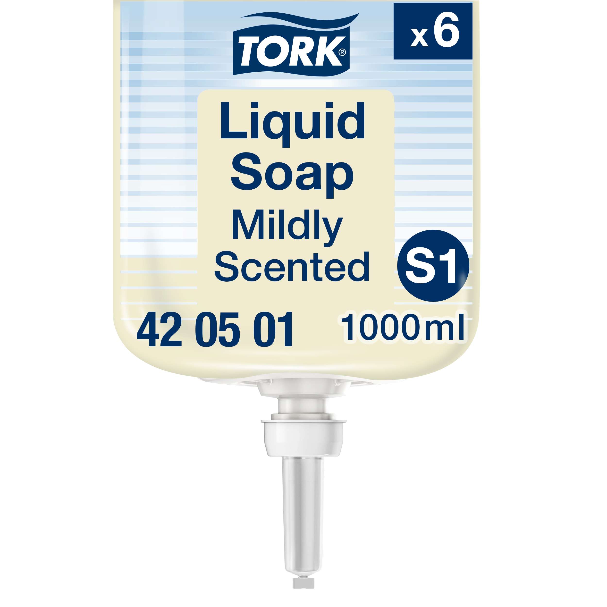 TORK 420501 Premium Flüssigseife Mild - Karton à 6 Patronen