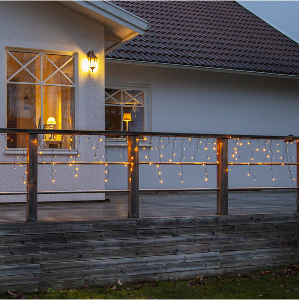 Icicle Lichterkette Golden Warmweiss