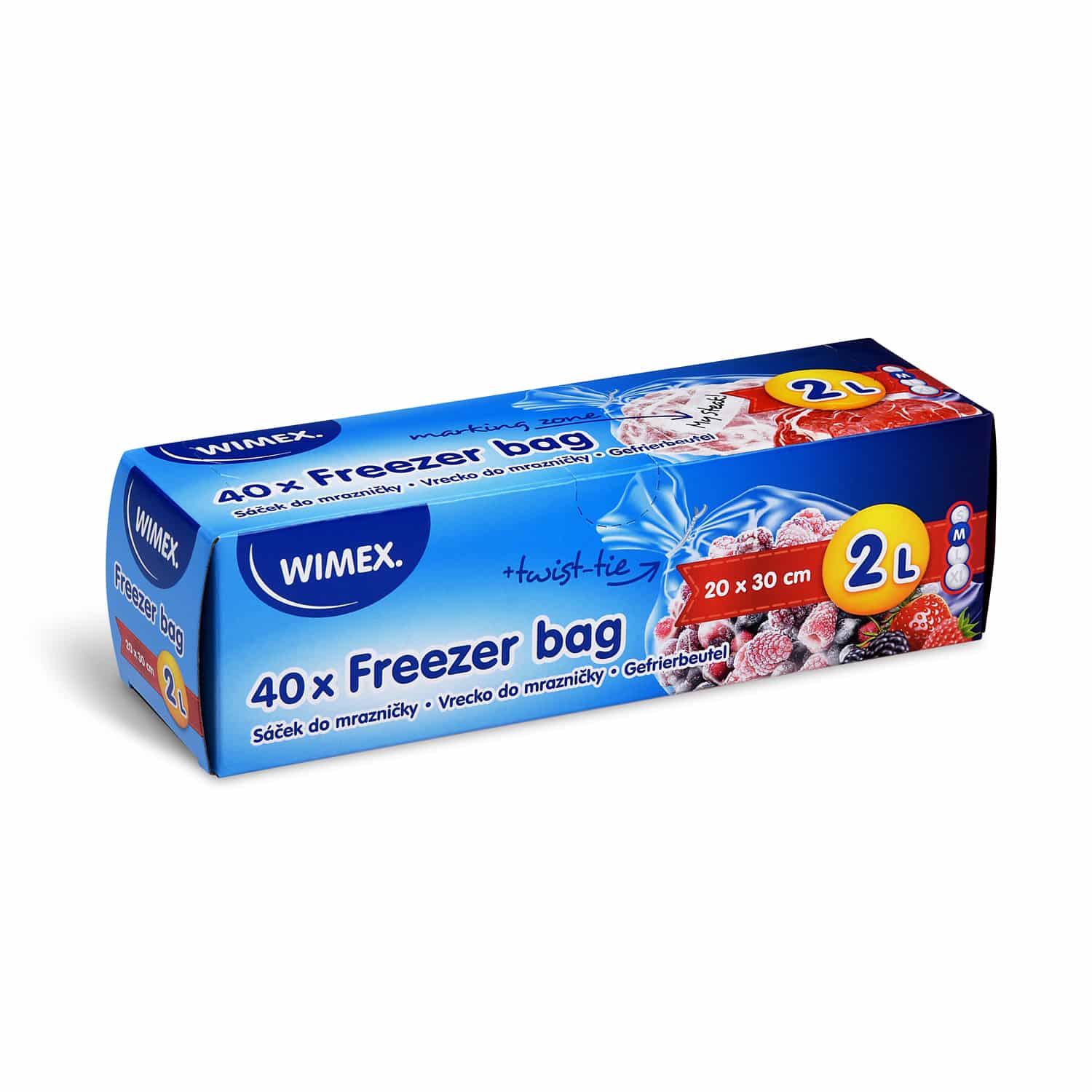 Gefrierbeutel (LDPE) 20 x 30 cm 2L M - 40 Stück