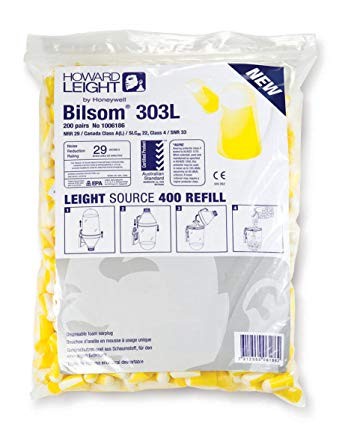 Gehörschutzstöpsel Howard Leight Bilsom 303L Refill mit 200 Paar