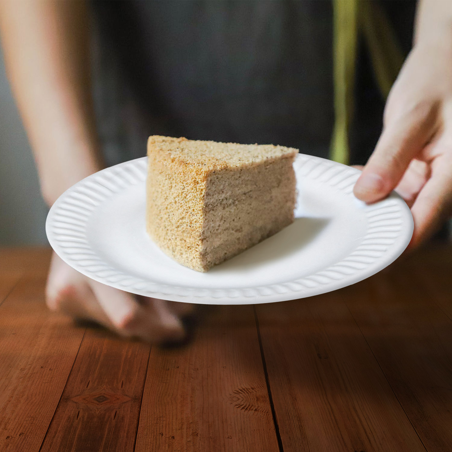 Pappteller weiß 15cm RECY - 100 Stück