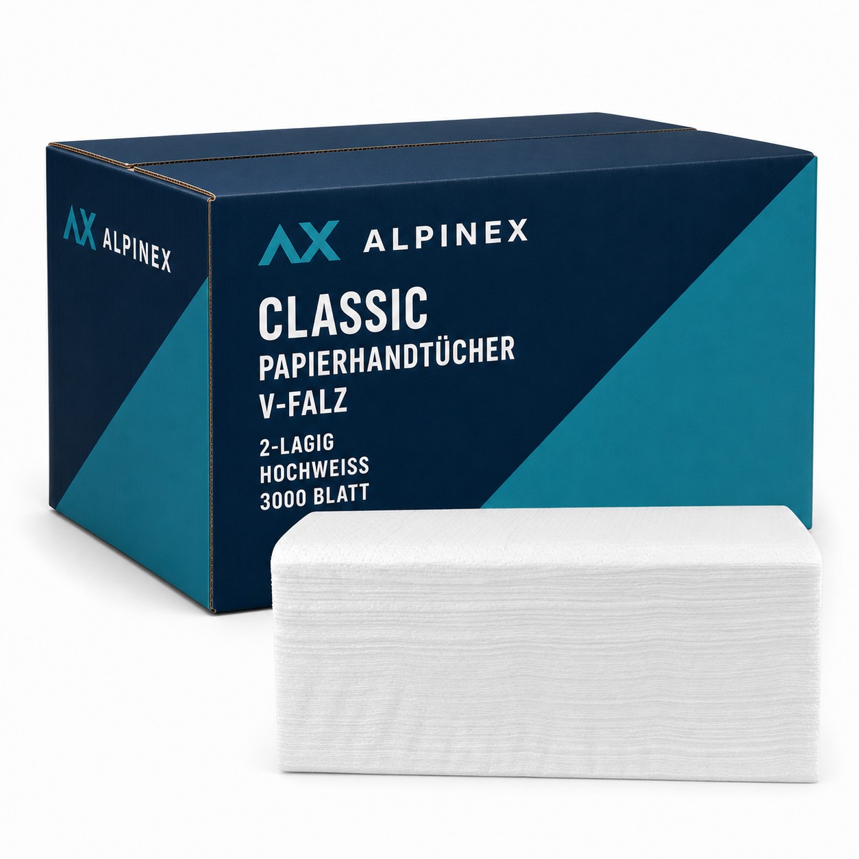 Classic V-Falz Papierhandtuch 2-lg 21 x 23 cm hochweiss