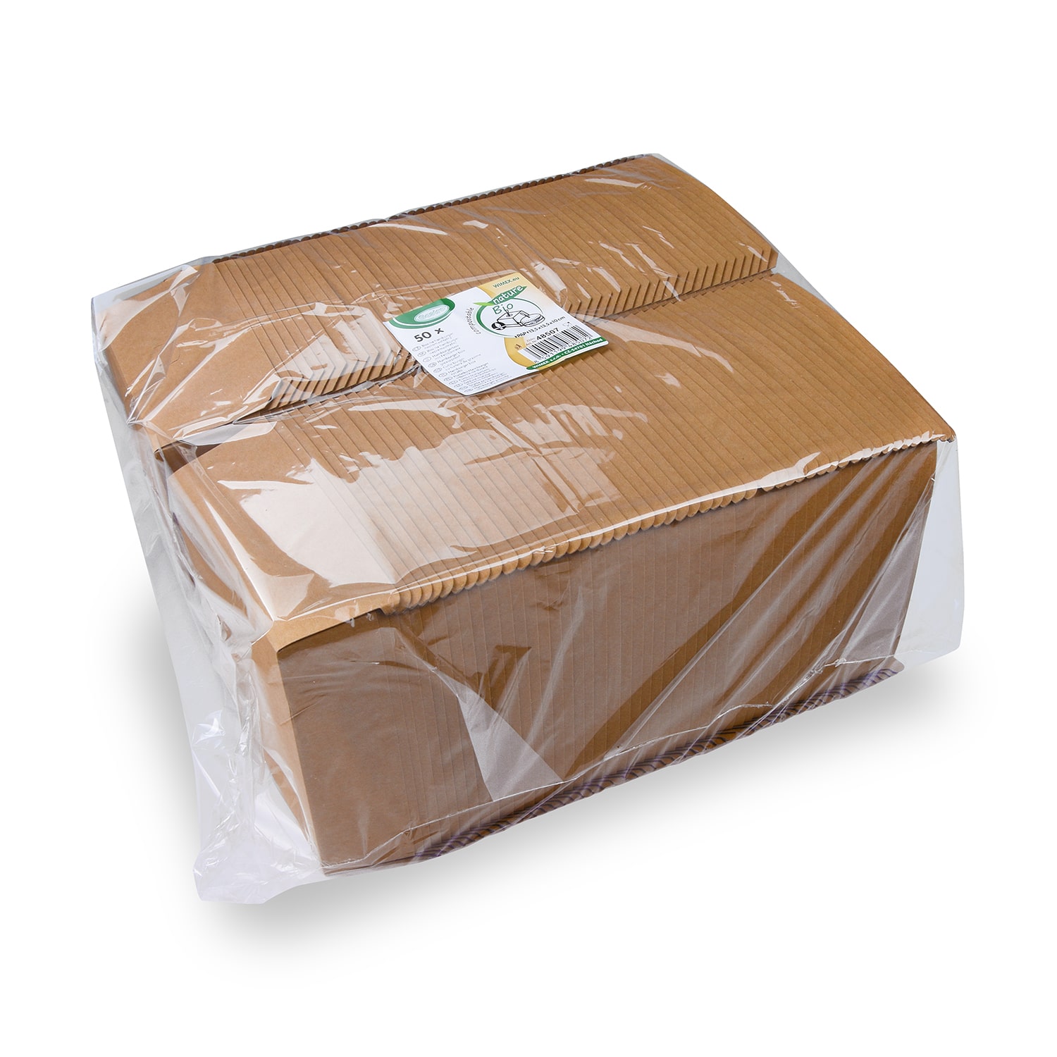 Burgerbox (PAP FSC Mix) fettdicht kraft 135 x 135 x 100 mm - 50 Stück