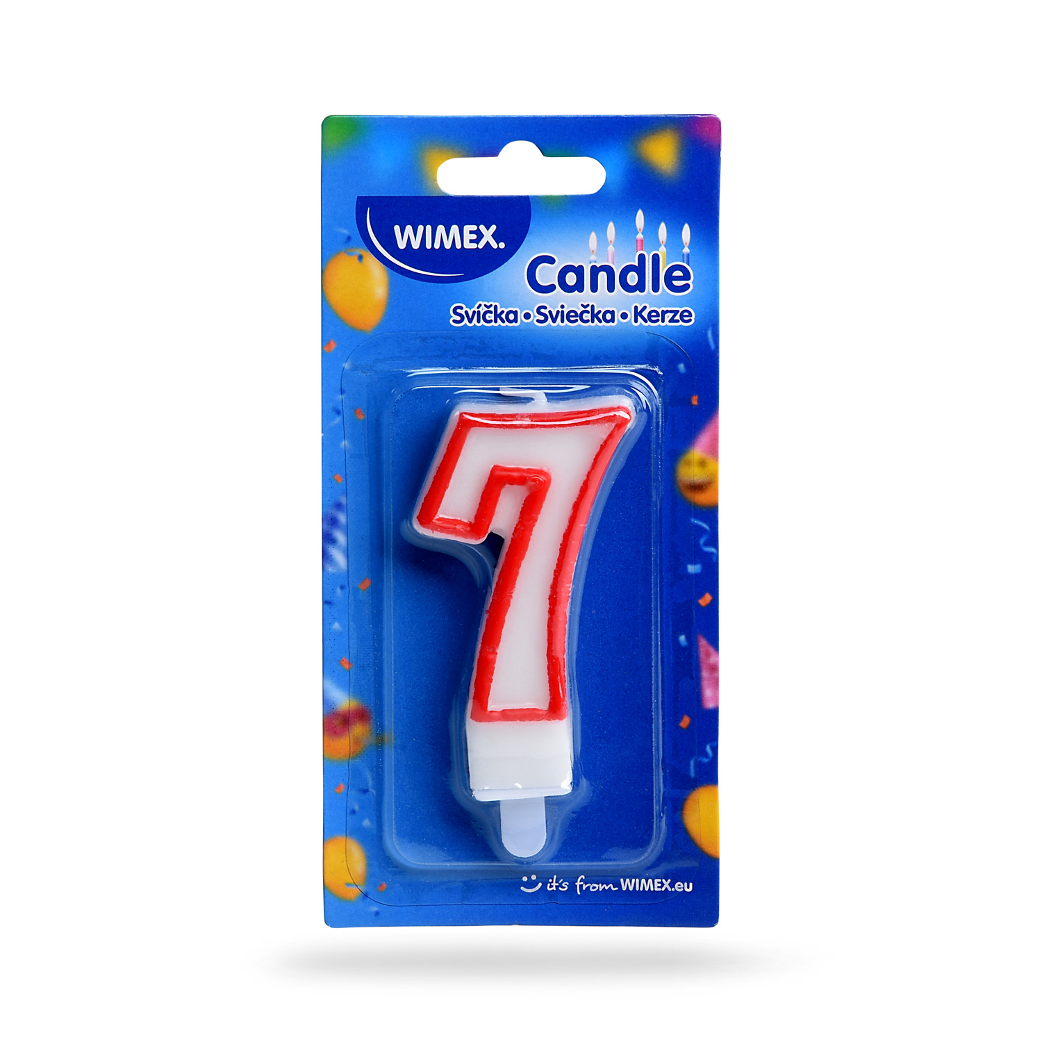 Zahlenkerze -7- 75mm - 1 Stück