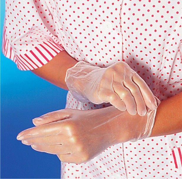 Handschuh (Vinyl) ungepudert weiß M - 100 Stück