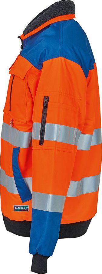 Warnschutzjacke TREKKER REFLEX, leuchtorange/blau