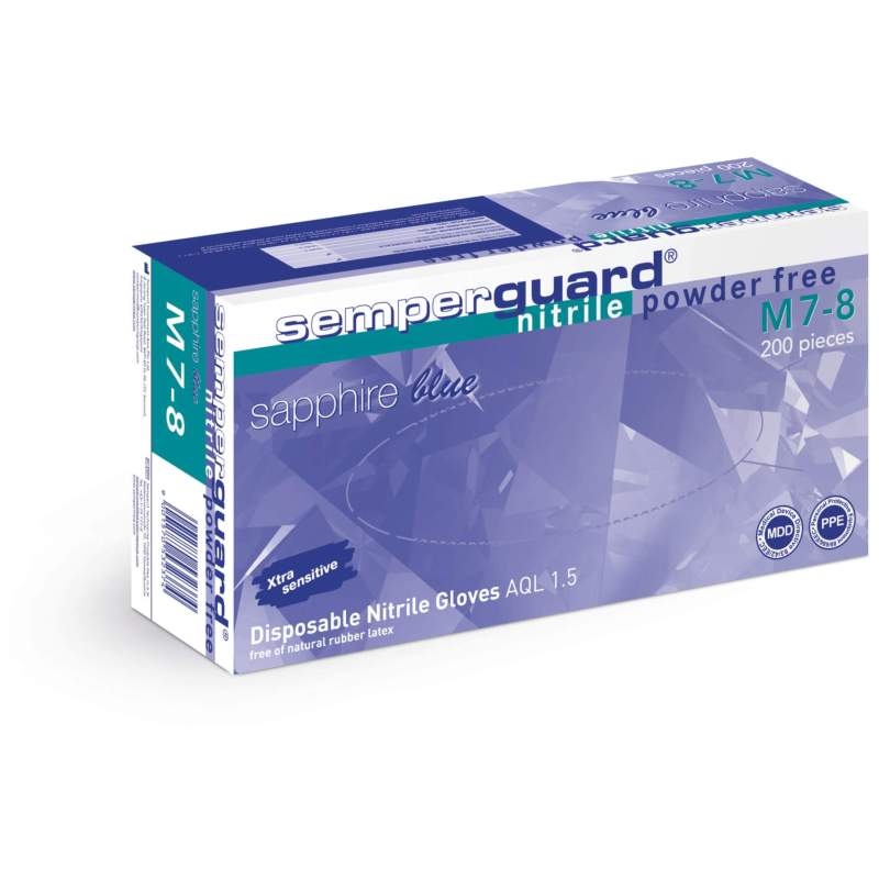 Einweghandschuhe SEMPERGUARD SAPPHIRE BLUE XL