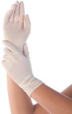HYGONORM Nitril-Handschuh "SAFE LIGHT", M, weiß, puderfrei