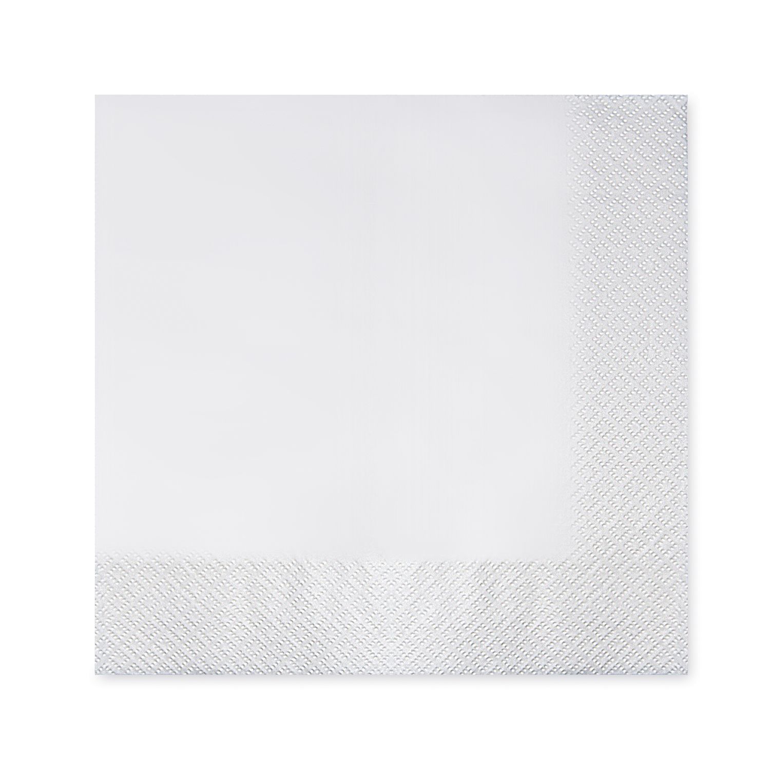 Serviette 2-lagig weiß 40 x 40 cm - 50 Stück