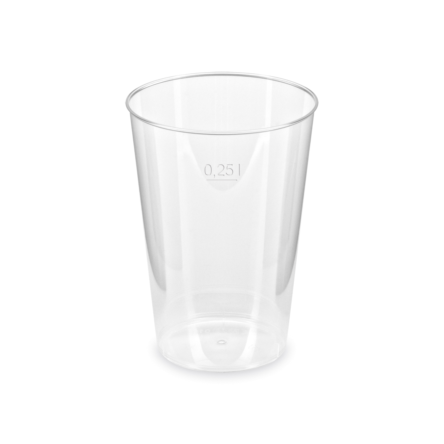 Trinkglas (PS) 76mm 0,25L - 50 Stück