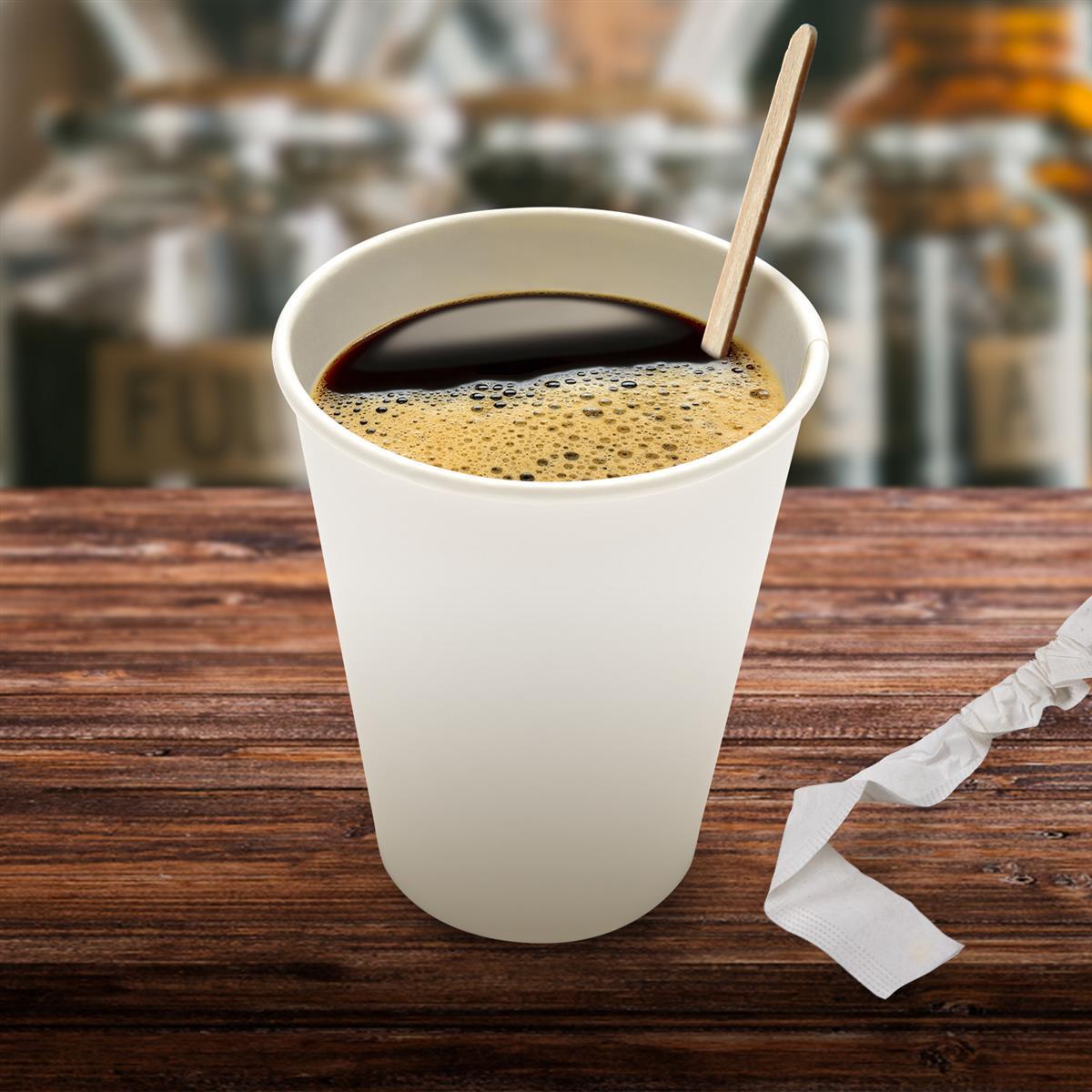 Rührstäbchen aus Holz 14cm einzeln verpackt - 500 Stück