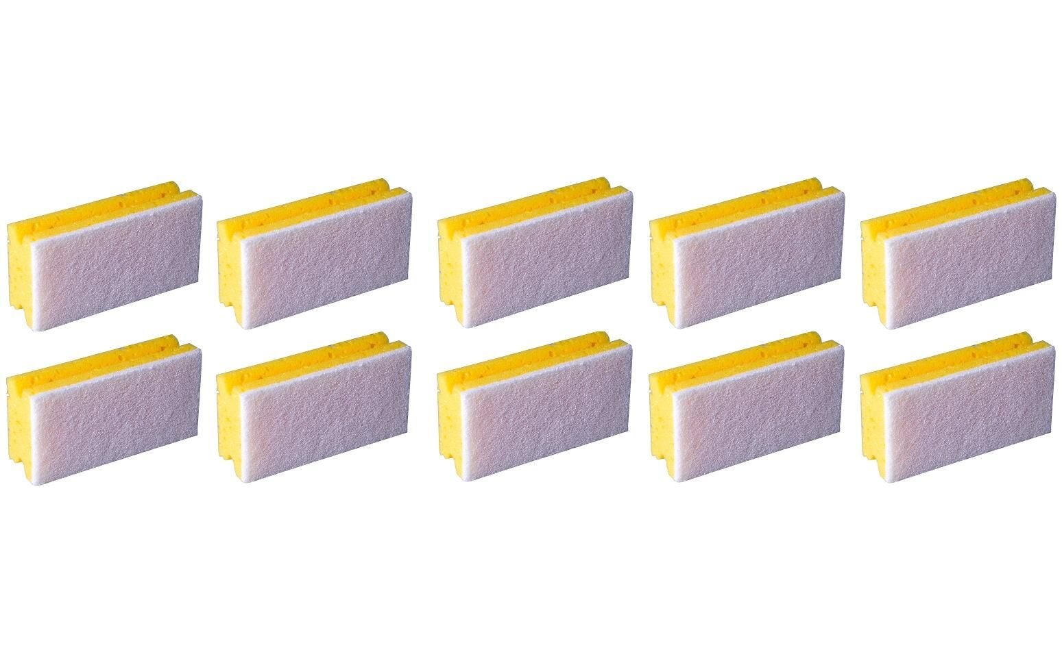 Edi Baur Schwamm Profi 10 Stück, Gelb/Weiss