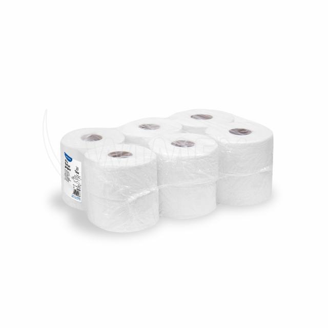 Toilettenpapier (Tissue) 2-lagig geprägt weiß JUMBO 18cm 100m - 12 Stück