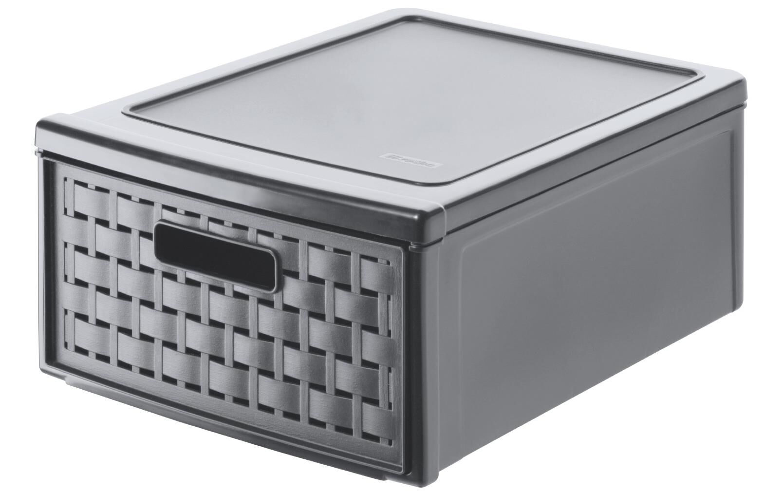 Rotho Schubladenbox Country Klein Anthrazit
