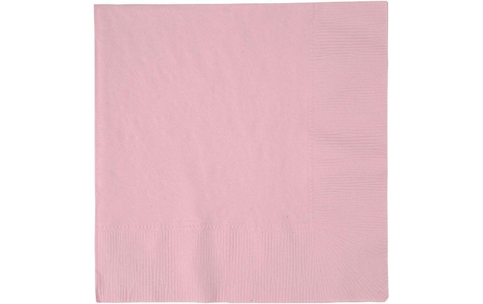 Creativ Company Papierservietten Rosa 33 cm x 33 cm, 20 Stück, Rosa