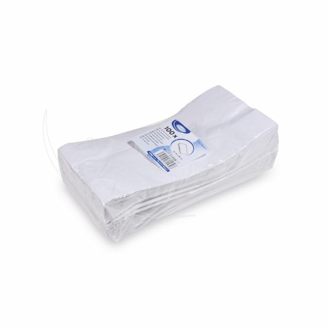 Papierbeutel (PAP,PE) 2-lagig fettdicht weiß 13+8 x 28 cm 1,1 - 100 Stück