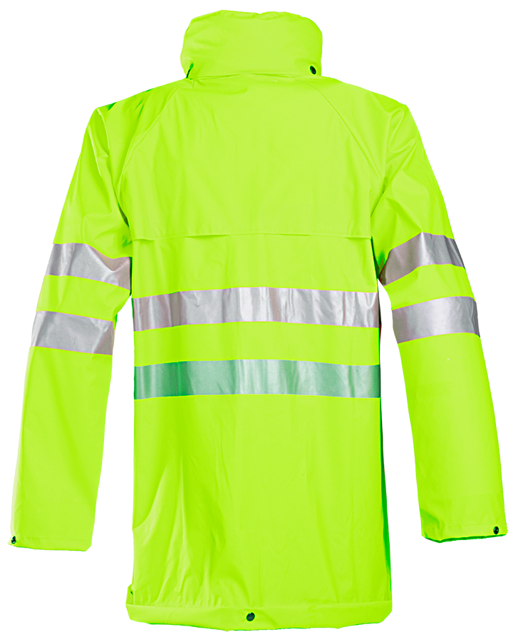 Leichte Regen-Warnschutzjacke SIOEN FLEXOTHANE REFLEX KASSEL, leuchtgelb - Grösse S