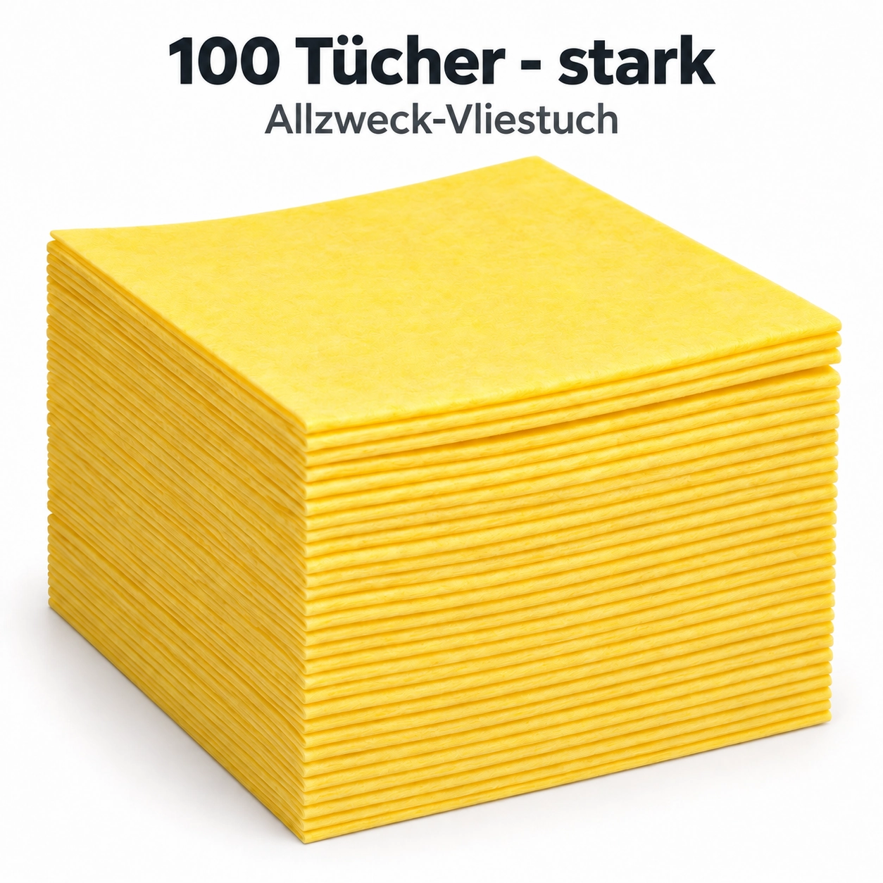 100 Stück Allzweck-Vliestücher starke Qulität - gelb