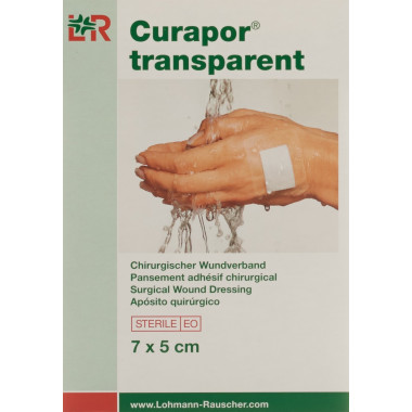 Curapor Wundverband 7x5cm transparent