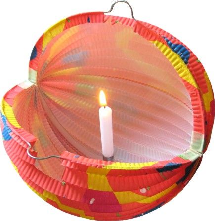 Kerze weiß 13 x 100 mm für Lampion - 6 Stück