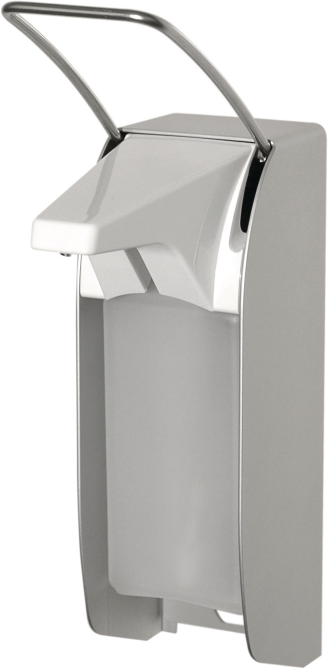 Seifen- und Desinfektionsmittelspender 500ml Ingo-man® plus mit kurzem Bedienhebel