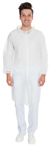 HYGOSTAR Besucherkittel ECO HYGOBASE, weiß, XXXL