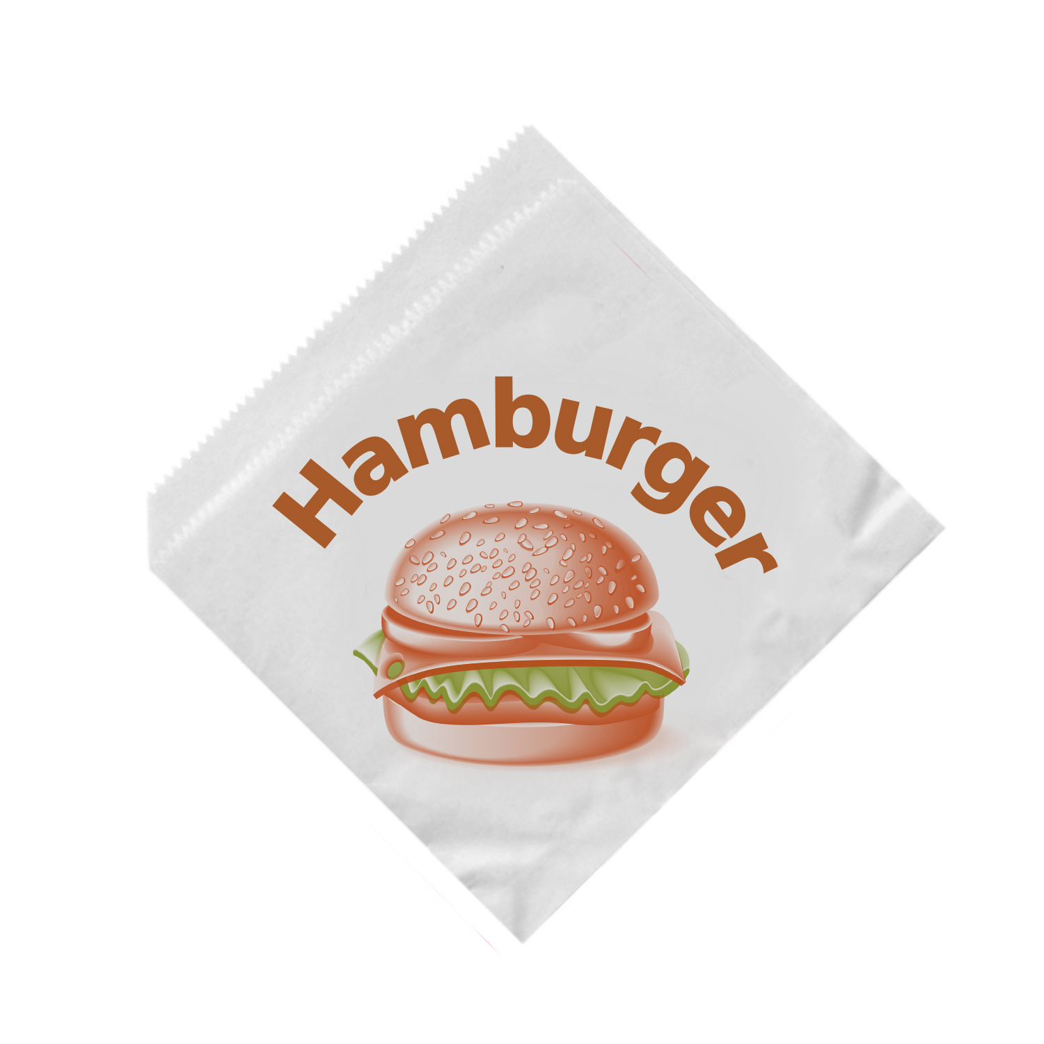 Papierbeutel Hamburger 16 x 16 cm - 500 Stück