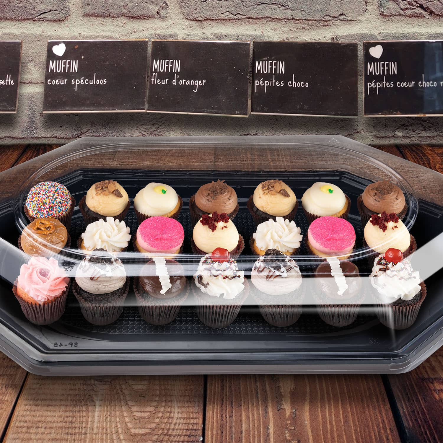 Domdeckel (rPET) klar für Catering-Platte 74945 - 10 Stück