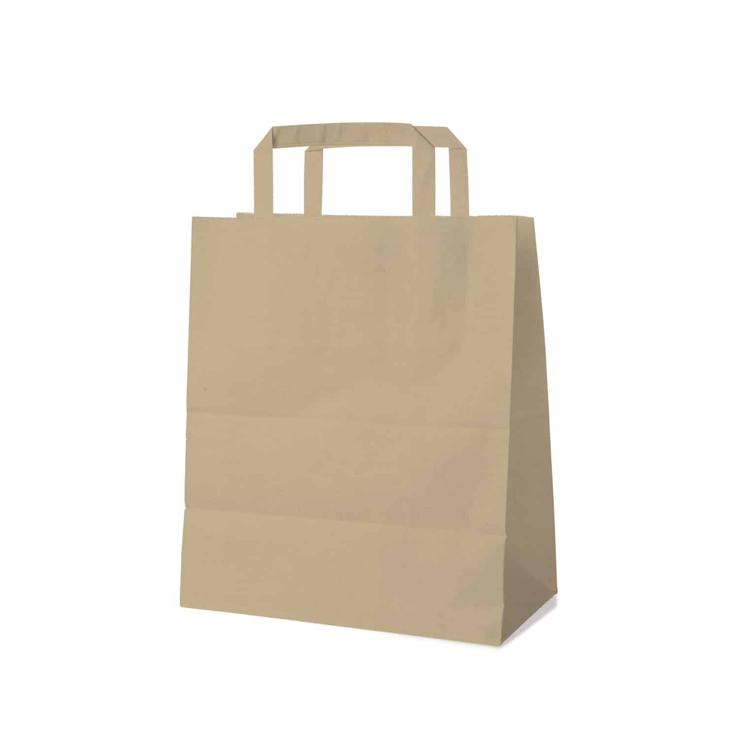 Papiertragetasche braun 22+10 x 28 cm - 50 Stück