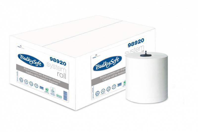 Handtuchrolle BulkySoft 98920 2-lagig 100% Zellstoff weiss