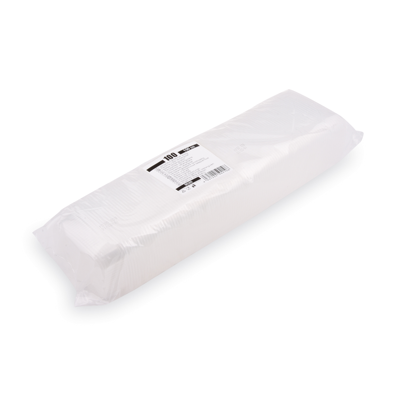 Rechteckbecher (PP) klar 108 x 81 mm 150ml - 100 Stück