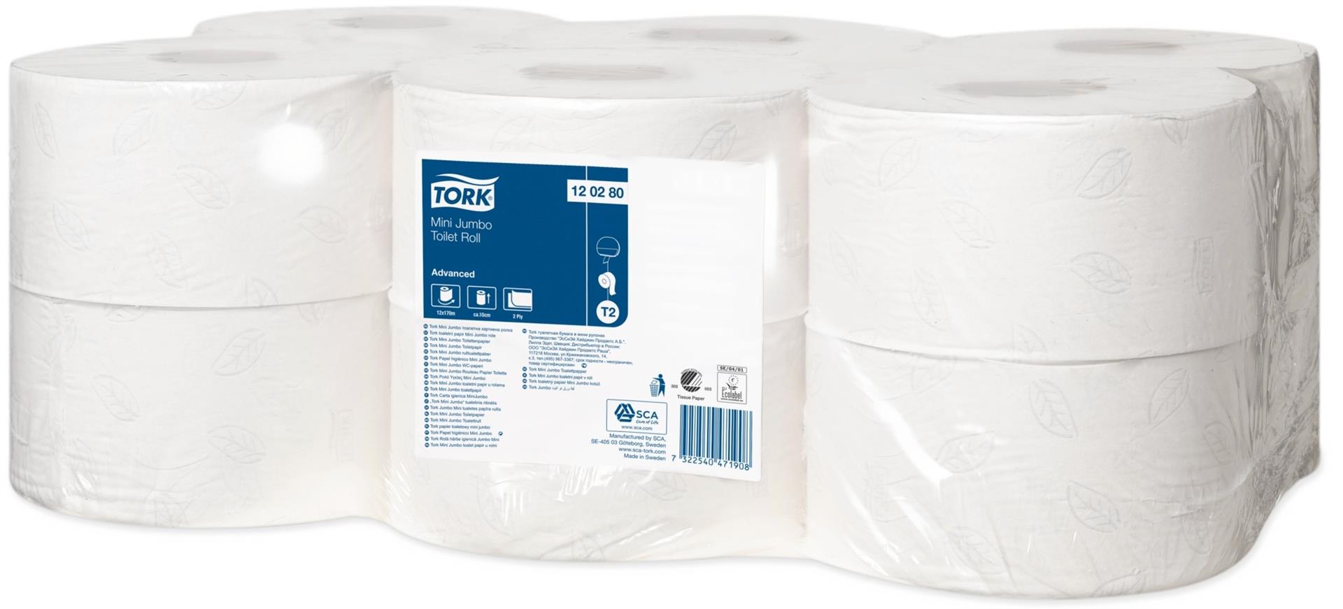 TORK-120280 Mini Jumbo Toilettenpapier Advanced - T2