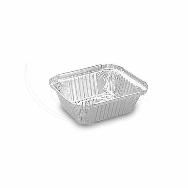 Schale (ALU) eckig 145 x 120 x 41 mm 470ml - 100 Stück