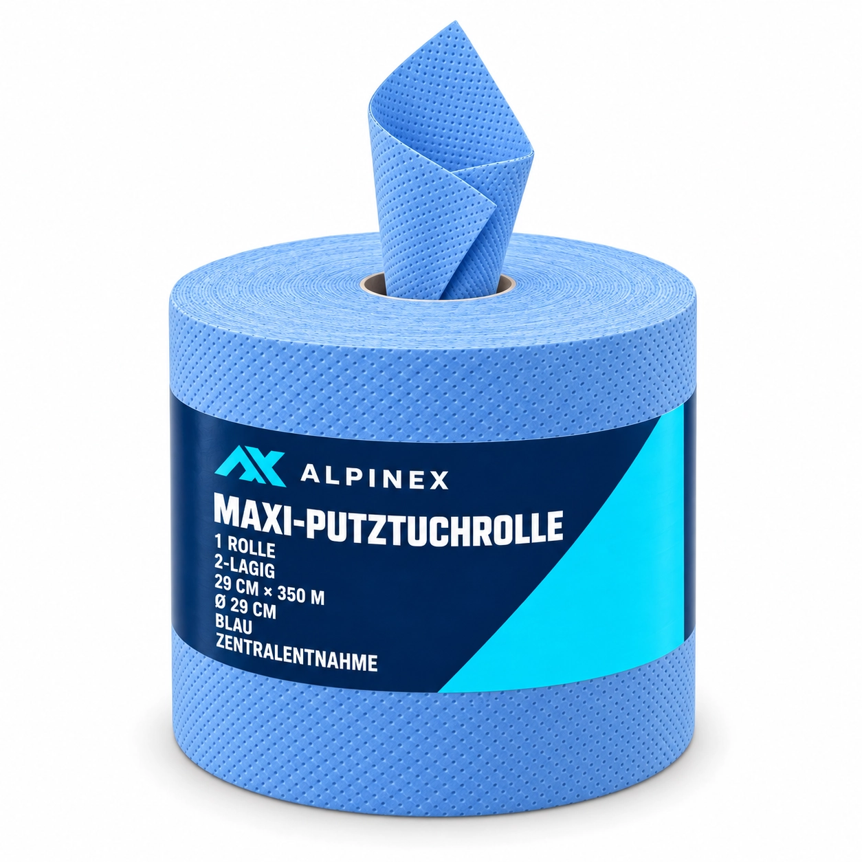 Alpinex Maxi-Reinigungsrolle 29 cm x 350 m blau, 2-lagig