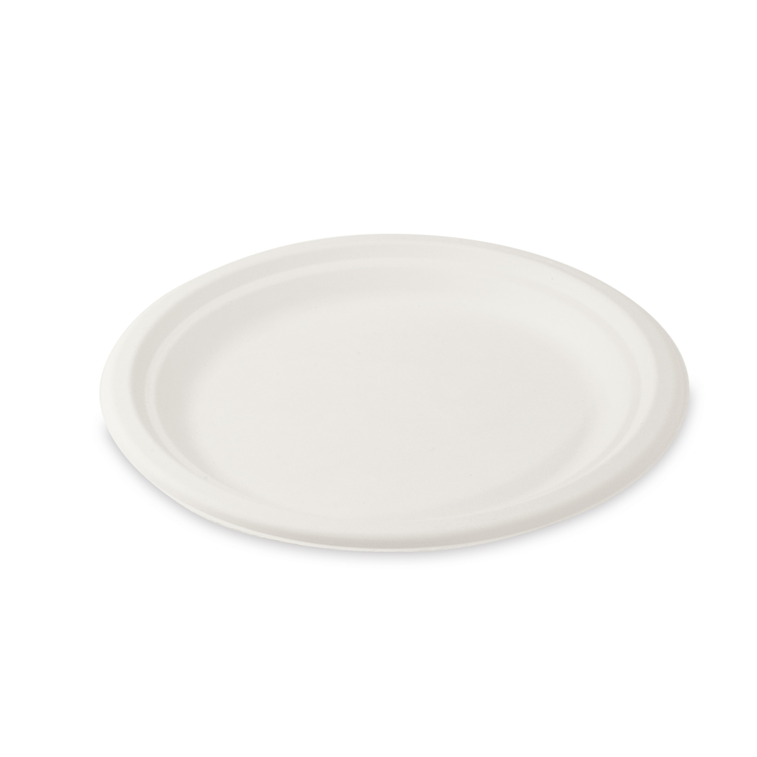 Teller Zuckerrohr-Bagasse 22cm - 50 Stück